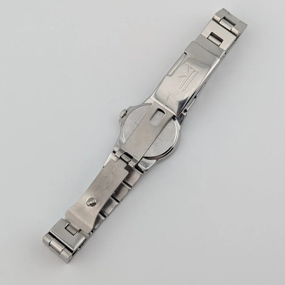 Vintage Seiko Lukia Women's Watch 4N21-1130 Blue MOP Dial Stainless Steel 5.75